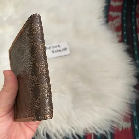 Céline Brown Compact Monogram Macadam Bifold Wallet - Picture 5 of 11